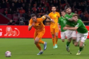 2023年11月19日 欧预赛-韦霍斯特奔袭制胜 荷兰1-0爱尔兰提前一轮锁定出线资格